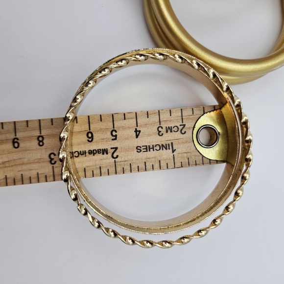 Elegant Gold Bangle Set Of 7 - Picture 4 of 6